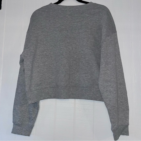 Selena Quintanilla Cropped sweatshirt grey X-Large crew neck sweater top - Picture 5 of 8